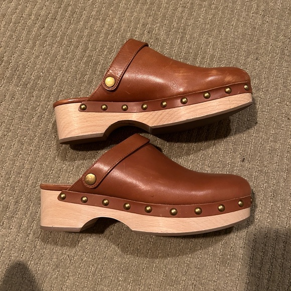 J. Crew leather clogs size 7 - Picture 1 of 5